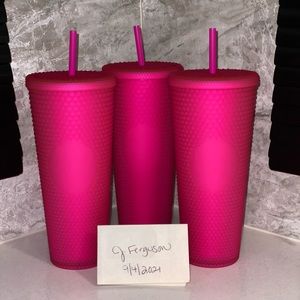 2021 Starbucks Jelly Pink Studded Tumbler